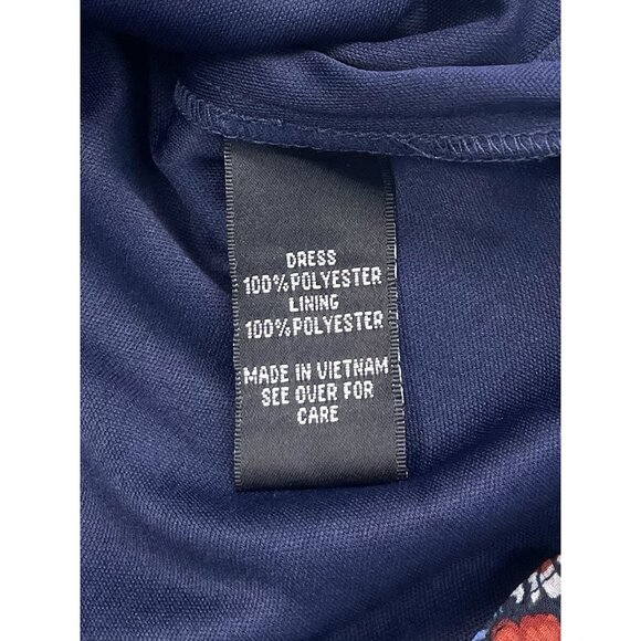 by&by Womens Juniors SMALL Navy Floral Flutter Sleeve Chiffon DRESS NWT NEW - Picture 9 of 10